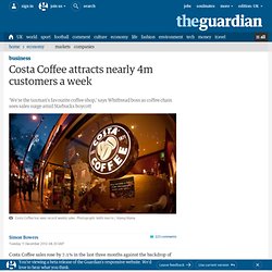 Costa Coffee attracts nearly 4m customers a week