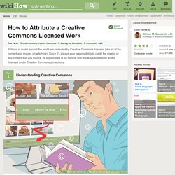 How to Attribute a Creative Commons Licensed Work: 4 Steps