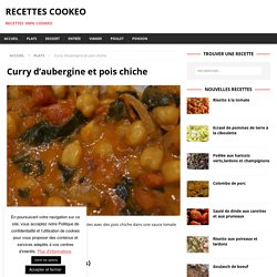 Curry d'aubergine et pois chiche au Cookeo