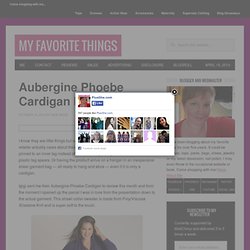 Aubergine Phoebe Cardigan Review