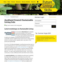 Auckland Council on Sustainable Living Programme