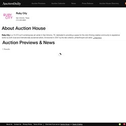 Ruby City - Auction Preview, News and Press Release