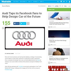 Audi taps its Facebook fans to help design car of the future
