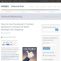 How to Use Facebook's 'Custom Audiences' Feature for More Strategic Ad Targeting