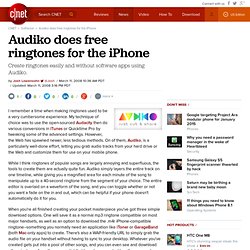 Audiko does free ringtones for the iPhone