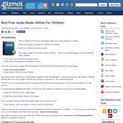 72 Places For Free Audio Books Online For Children