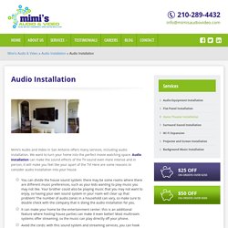 Audio Installation