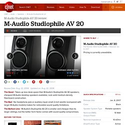 M-Audio Studiophile AV20 Review - Separate Speakers