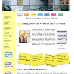 Audio & VIdeo in the Classroom