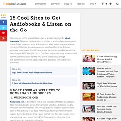 15 Websites with Free Audio Book Downloads