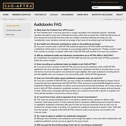 Audiobooks FAQ