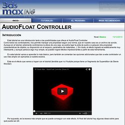 3dsMaxing - AudioFloat Controller