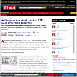 Audiogalaxy revient dans le P2P…avec une radio Internet