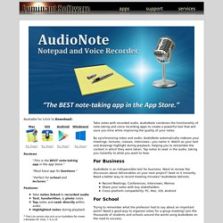 AudioNote - Notepad and Voice Recorder for iOS, Mac, PC, and Android