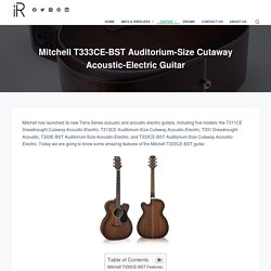 Mitchell T333CE-BST Auditorium-Size Cutaway Acoustic-Electric Guitar - instroreview.com