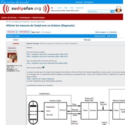 Afficher le sujet - Afficher les mesures de l'ampli avec un Arduino (Diagnostic)