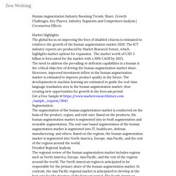 Human Augmentation Industry Booming Trends, Share, Growth Challenges, Key... — Zen Writing