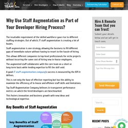 Why Use Staff Augmentation as Part of Your Developer Hiring Process?