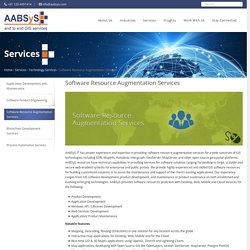 Software Resource Augmentation Services - Resource Augmentation & IT Outsourcing Services