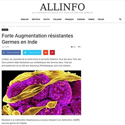 Augmentation de résistantes Germes en Inde