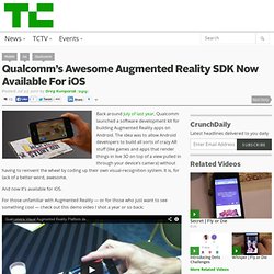 Qualcomm’s Awesome Augmented Reality SDK Now Available For iOS