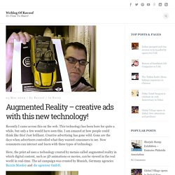 Augmented Reality – creative ads with this new technology!