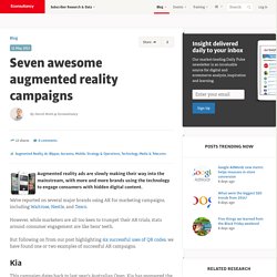 Seven awesome augmented reality campaigns