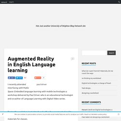 Augmented Reality in English Language learning