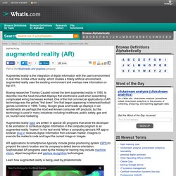 What is augmented reality (AR)? - Definition from WhatIs.com