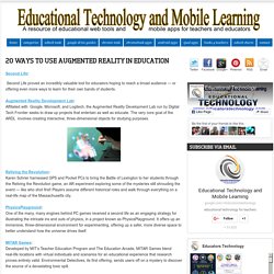 20 Ways to Use Augmented Reality in Education
