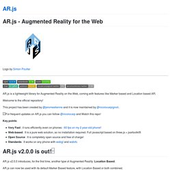 AR.js - Augmented Reality for the Web