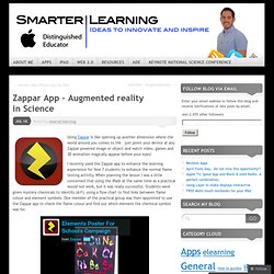 Zappar App – Augmented reality in Science « Smarter Learning
