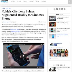 Nokia's City Lens Brings Augmented Reality to Windows Phone