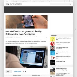 metaio Creator: Augmented Reality Software for Non-Developers