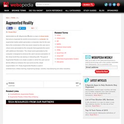 What is Augmented Reality? Webopedia Definition