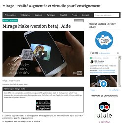 Mirage – réalité augmentée et virtuelle pour l'enseignement