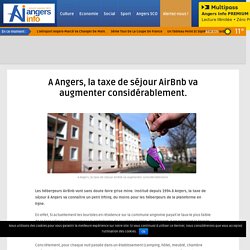 A Angers, la taxe de séjour AirBnb va augmenter considérablement. – Angers Info