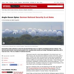Spiegel: Data Spying Programs Threaten German Security