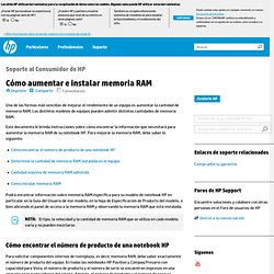 Cómo aumentar e instalar memoria RAM PC portátil HP Pavilion dv2025la - Asistencia Técnica HP (México - Español)