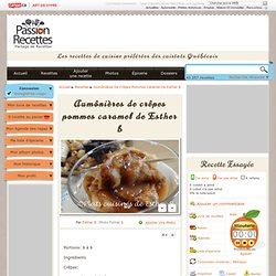 Aumônières de crêpes pommes caramel de Esther B