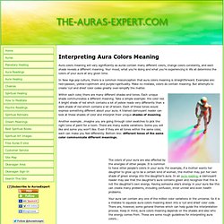 Aura Colors Meaning