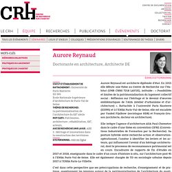 Aurore Reynaud - CRH