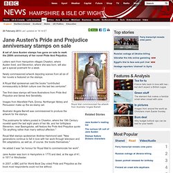 Jane Austen's Pride and Prejudice anniversary stamps on sale