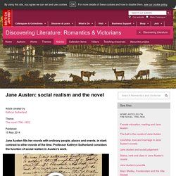 Jane Austen: social realism and the novel - The British Library
