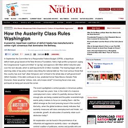 How the Austerity Class Rules Washington