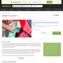 Austin Deals: Coupons & Deals on Austin Things to Do