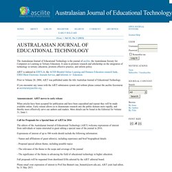 Australasian Journal of Educational Technology