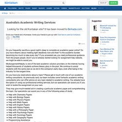 Australia's Academic Writing Services » Kontakan Social Network