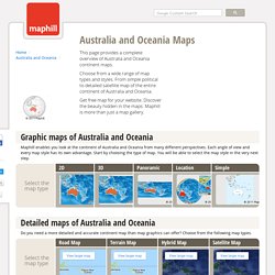 Australia and Oceania: Maps