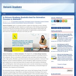 Is Unicorn Academy Australia best for Animation Courses in Adelaide?